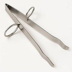 pinzas curvas para corte fino de jamón