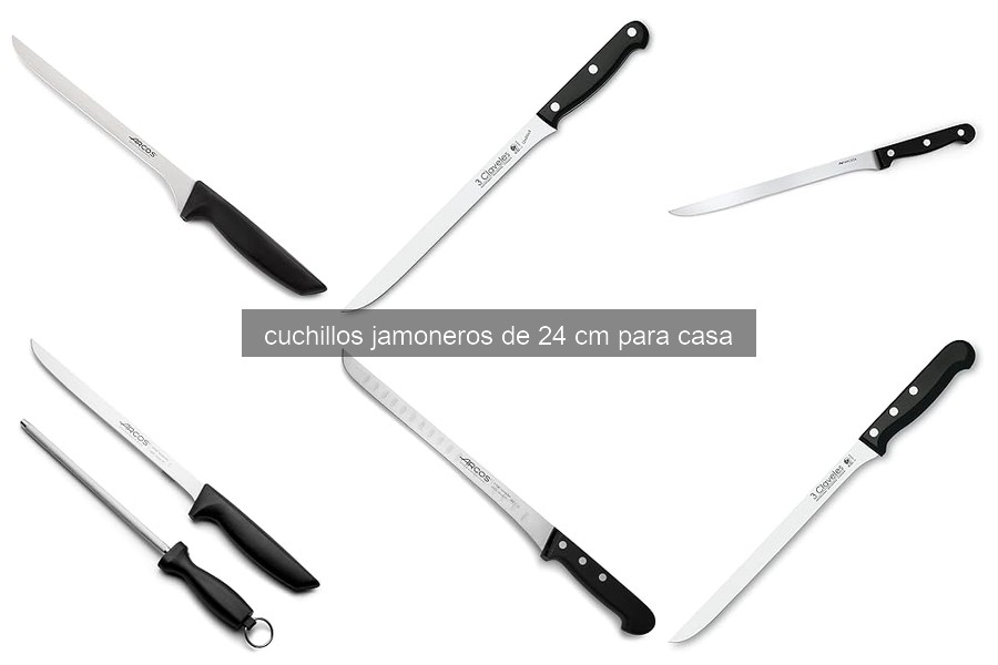 Características del cuchillo jamonero de 24 cm para casa