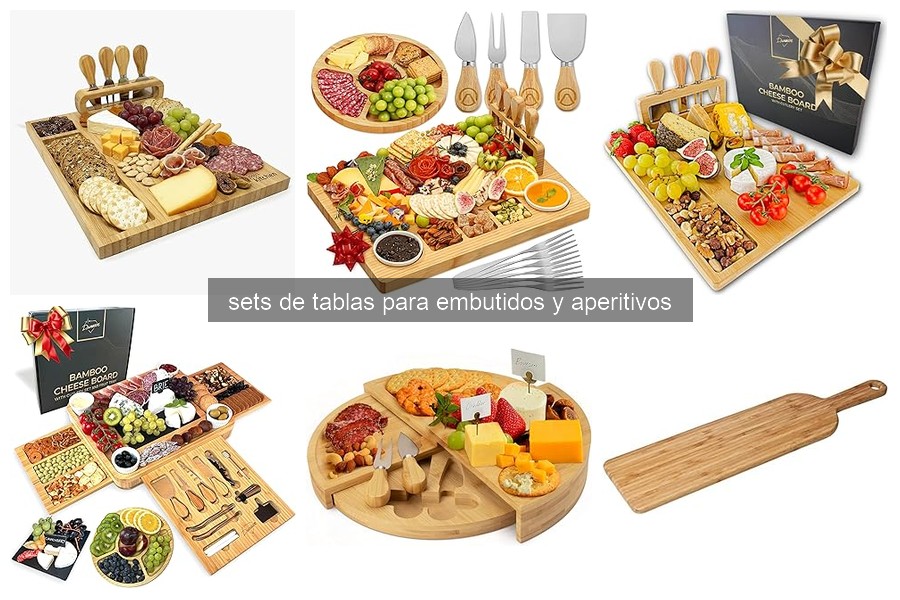 Cómo elegir el mejor set de tablas para embutidos y aperitivos