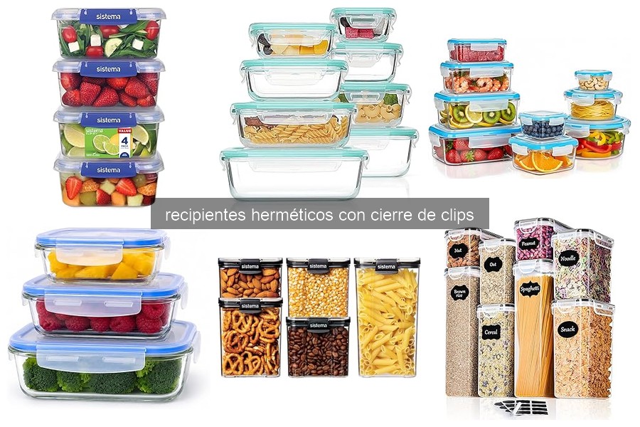Cómo limpiar y cuidar recipientes herméticos con clips