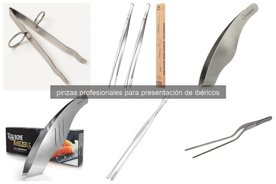 Cómo usar pinzas profesionales para presentar ibéricos