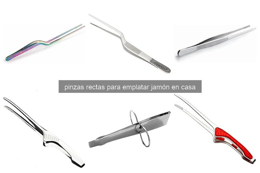 Cómo usar pinzas rectas para emplatar jamón en casa