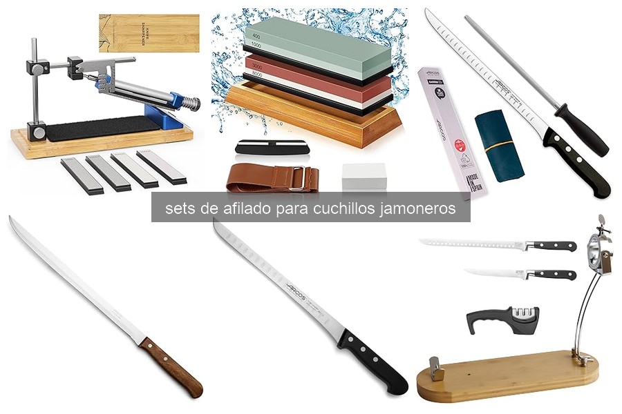 Cómo usar un set de afilado para cuchillos jamoneros