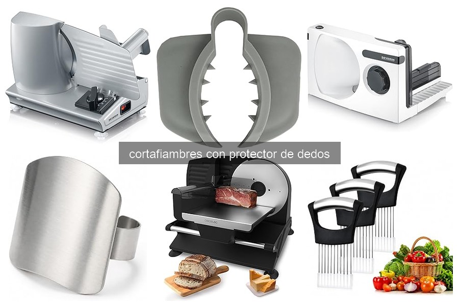 Cómo usar y mantener un cortafiambres con protector de dedos