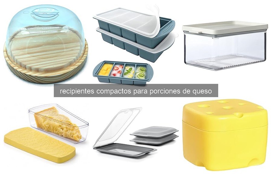 Cómo utilizar recipientes compactos para porciones de queso
