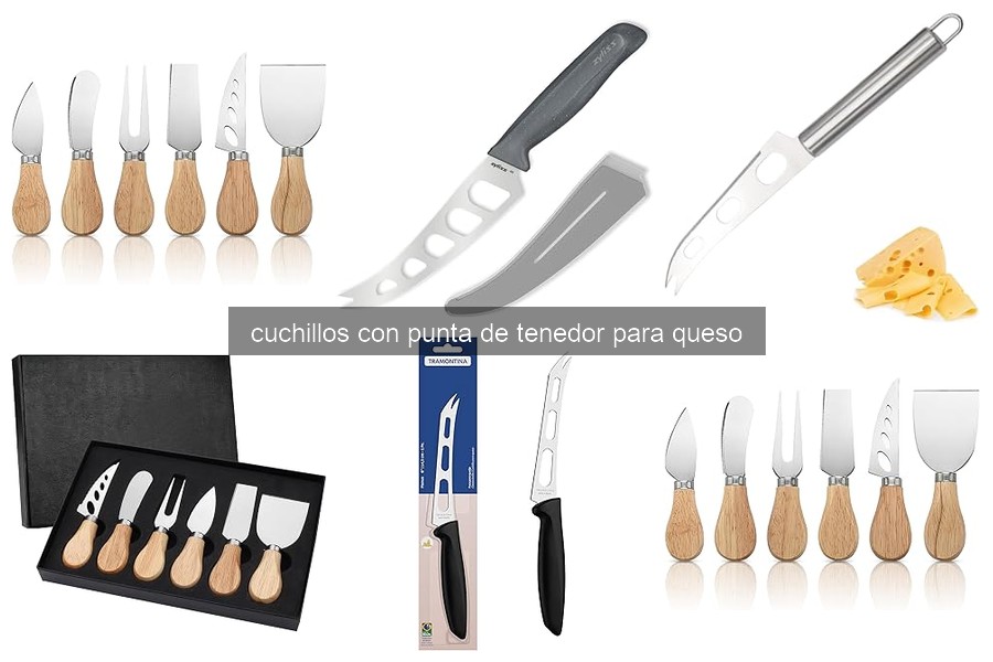 Comparativa de cuchillos con punta de tenedor para queso 2026