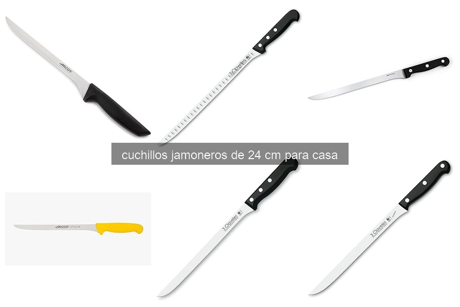 Comparativa de cuchillos jamoneros de 24 cm para casa