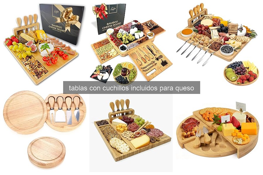 Guía de compra de tablas con cuchillos para queso