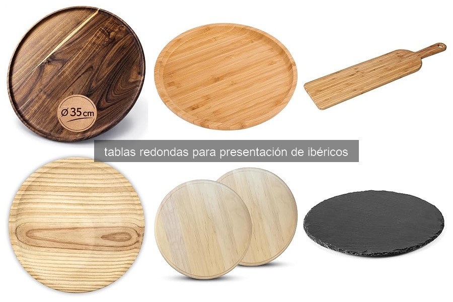 Guía sobre tablas redondas para presentar ibéricos