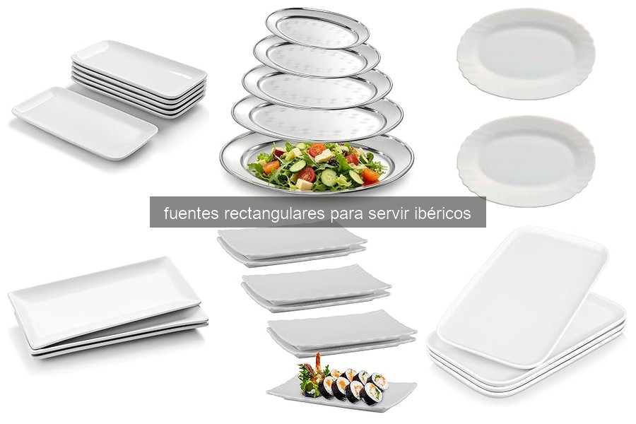 Las mejores fuentes rectangulares para servir ibéricos en 2026