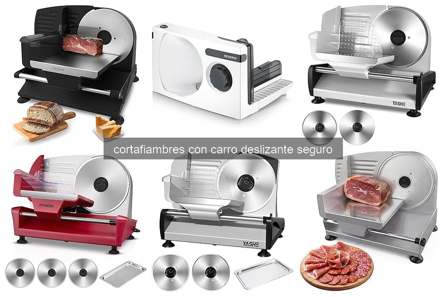 Mantenimiento y limpieza de cortafiambres con carro deslizante