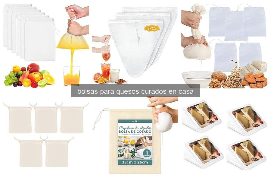 Mejores bolsas para quesos curados en casa: guía de compra