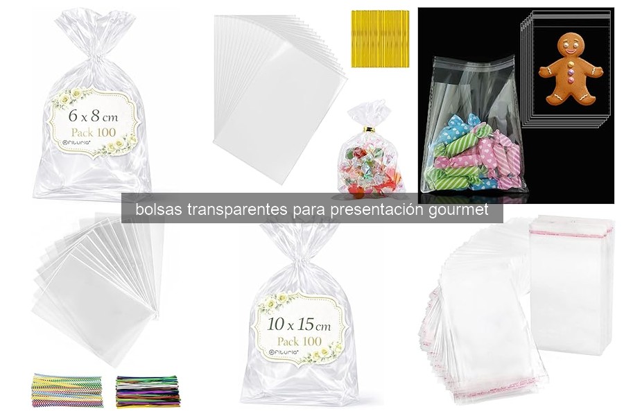 Mejores bolsas transparentes para presentación gourmet en 2026