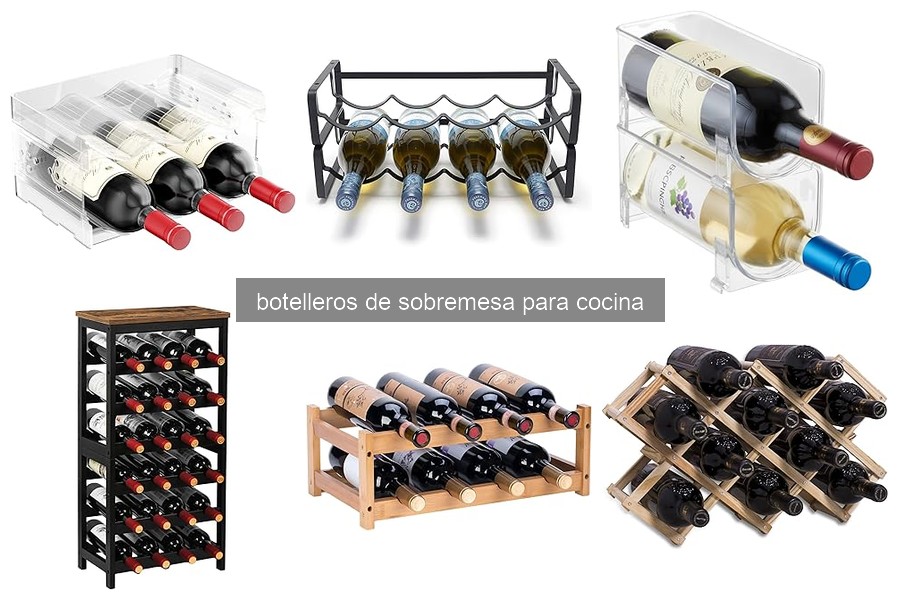 Mejores botelleros de sobremesa para cocinas pequeñas en 2026