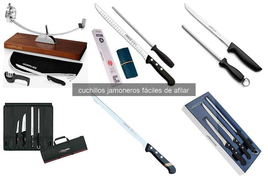 Mejores cuchillos jamoneros fáciles de afilar en 2026