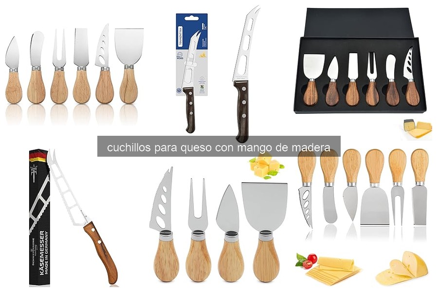 Mejores cuchillos para queso con mango de madera 2026