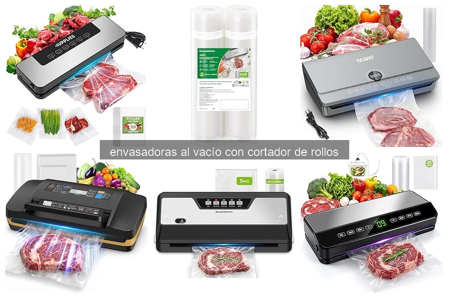 Mejores envasadoras al vacío con cortador de rollos 2026
