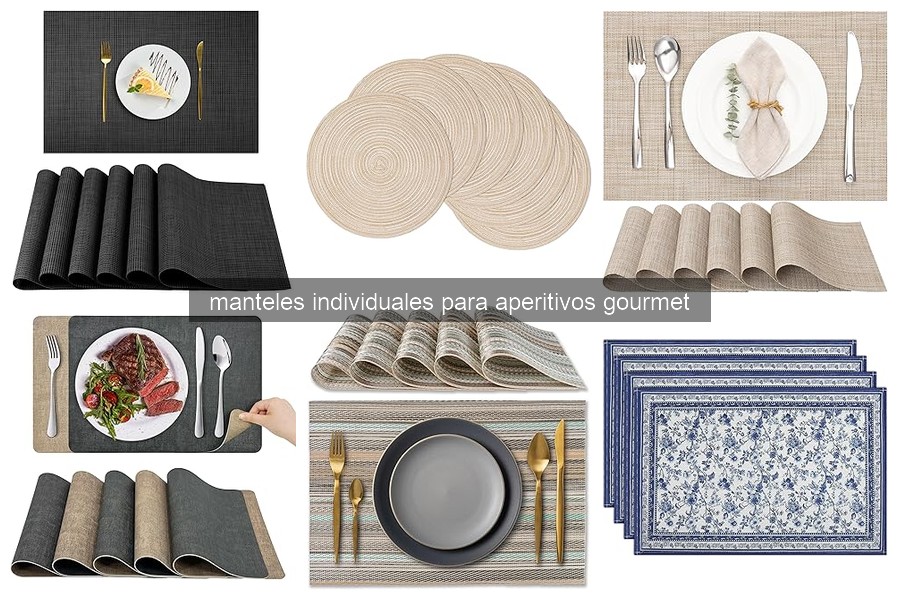 Mejores manteles individuales para aperitivos elegantes en 2026