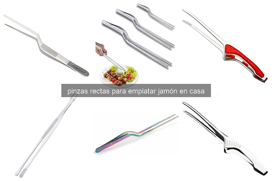 Mejores pinzas rectas para emplatar jamón en casa 2026