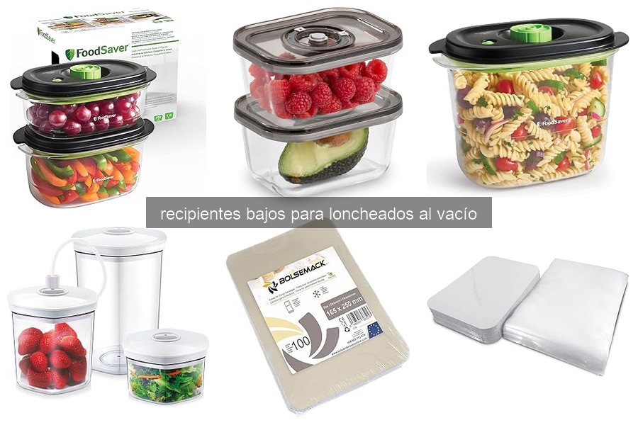 Mejores recipientes bajos para loncheados al vacío en 2026