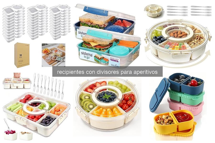 Mejores recipientes con divisores para aperitivos en 2026