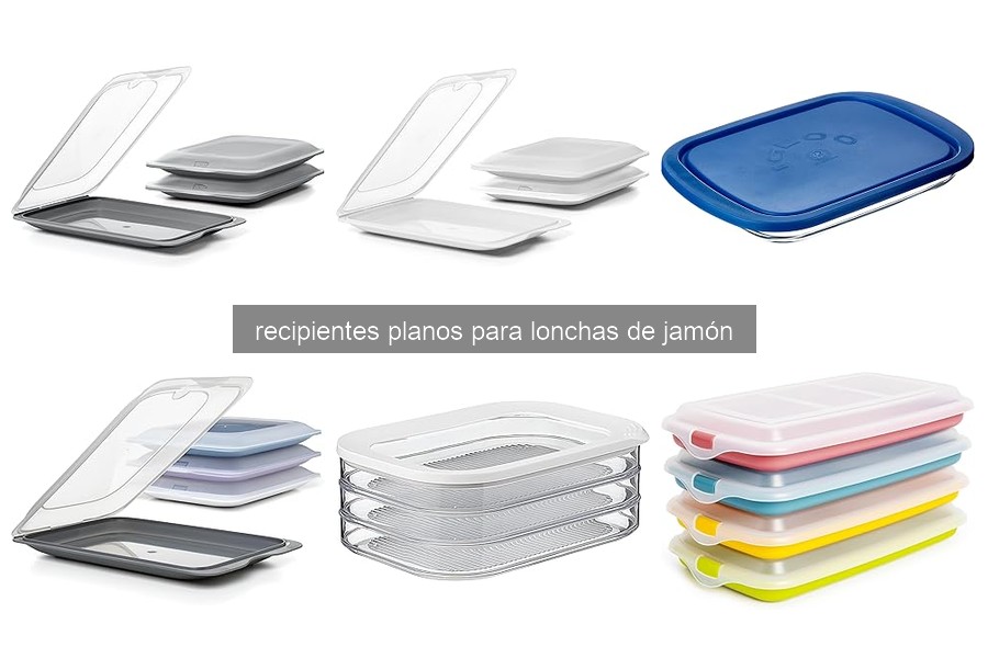 Mejores recipientes planos para lonchas de jamón en 2023