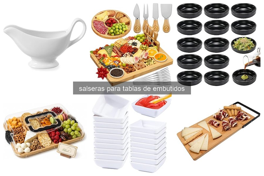 Mejores salseras para acompañar tablas de embutidos