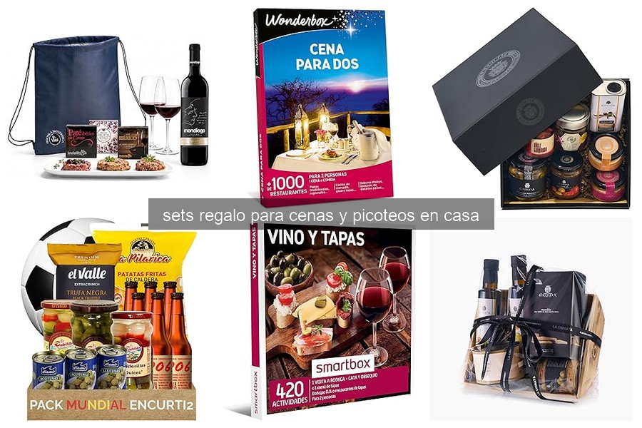 Mejores sets de regalo para cenas y picoteos en casa 2026