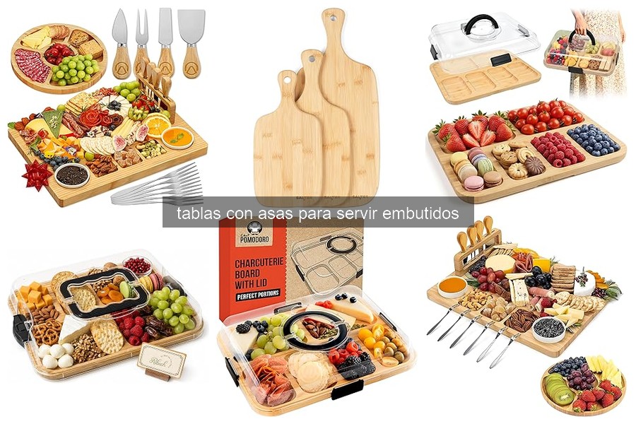 Mejores tablas con asas para servir embutidos en 2023