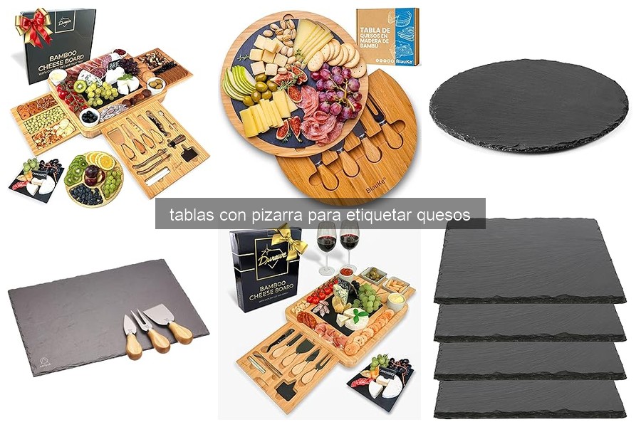 Mejores tablas con pizarra para etiquetar quesos en 2023