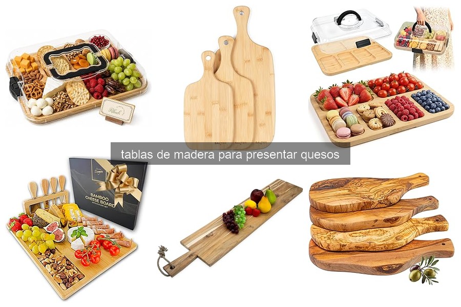 Mejores tablas de madera para presentar quesos en reuniones