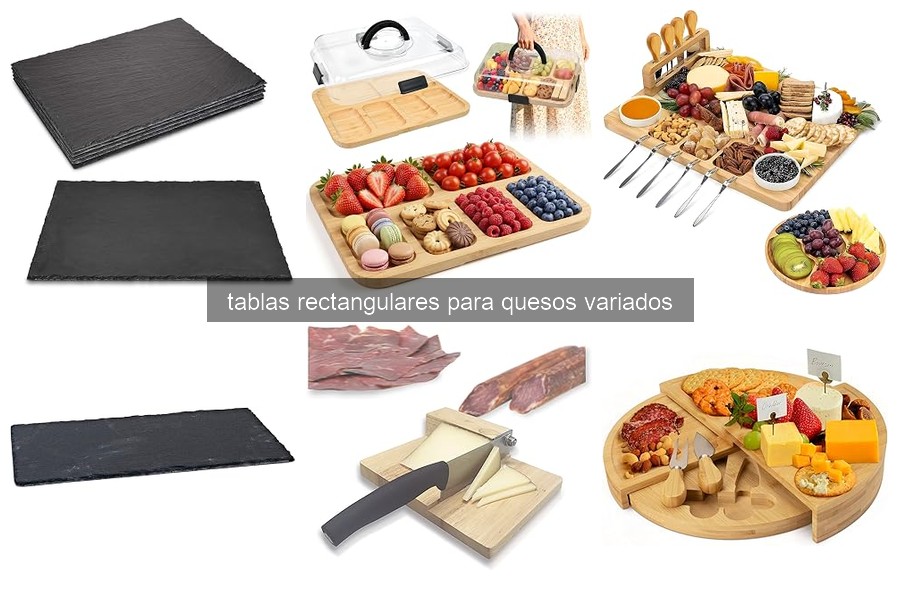 Mejores tablas rectangulares para quesos elegantes en 2026