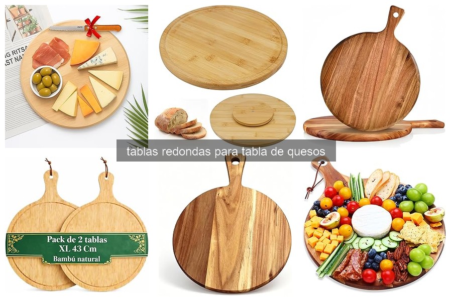 Mejores tablas redondas para servir queso en 2026