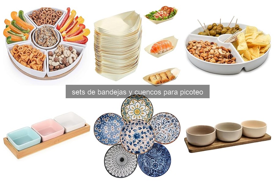 Problemas comunes con sets de bandejas y cuencos para picoteo