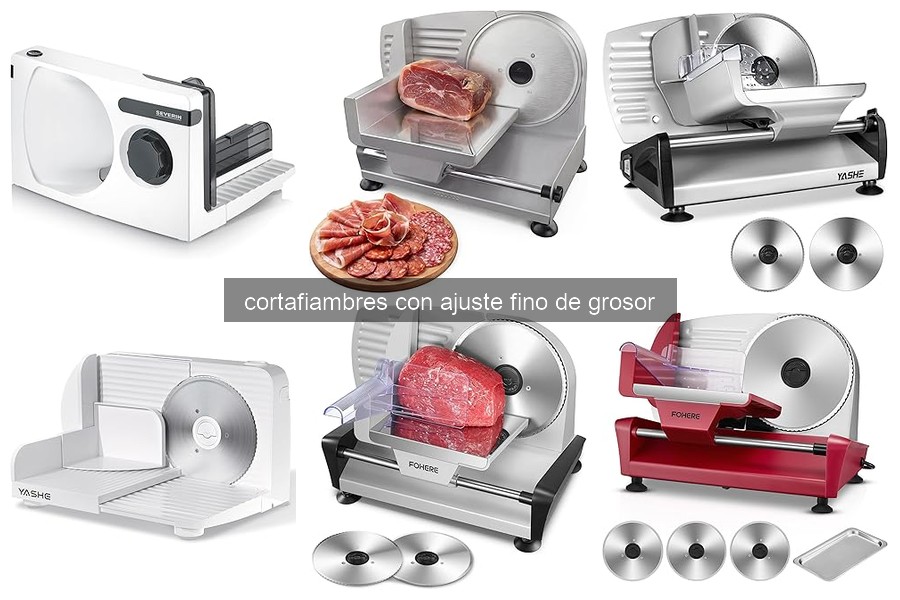 ¿Qué es un cortafiambres con ajuste fino de grosor?