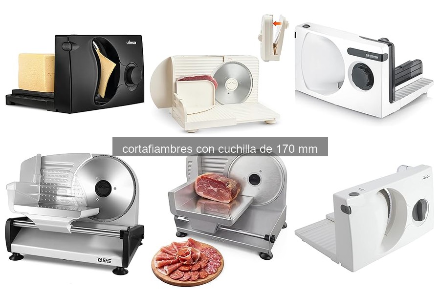 ¿Qué es un cortafiambres con cuchilla de 170 mm?