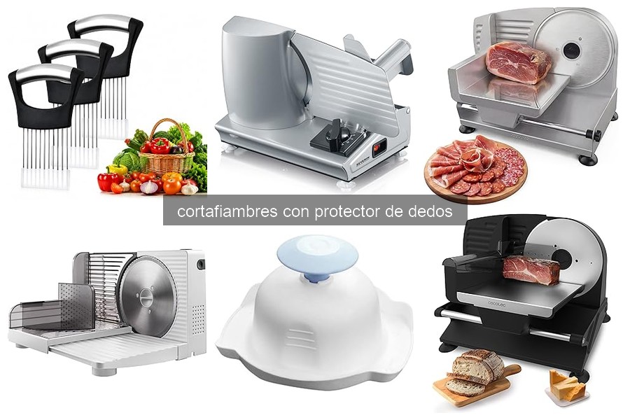 ¿Qué es un cortafiambres con protector de dedos?
