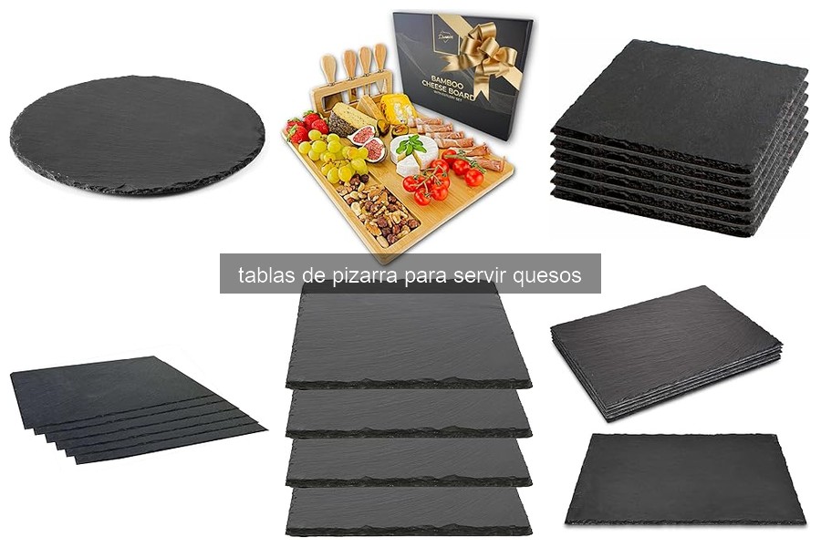 ¿Qué es una tabla de pizarra para servir quesos?