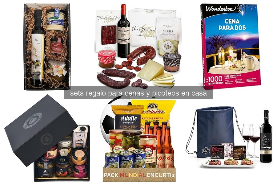 ¿Qué incluye un set de regalo para cenas y picoteos?