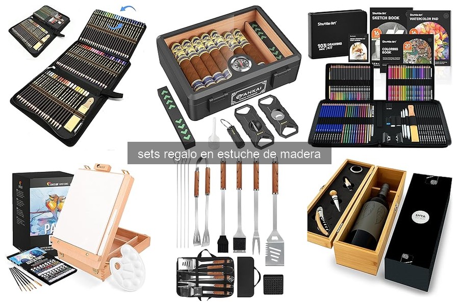¿Qué incluyen los sets de regalo en estuche de madera?