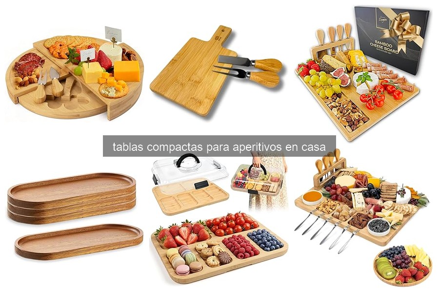 ¿Qué son las tablas compactas para aperitivos?