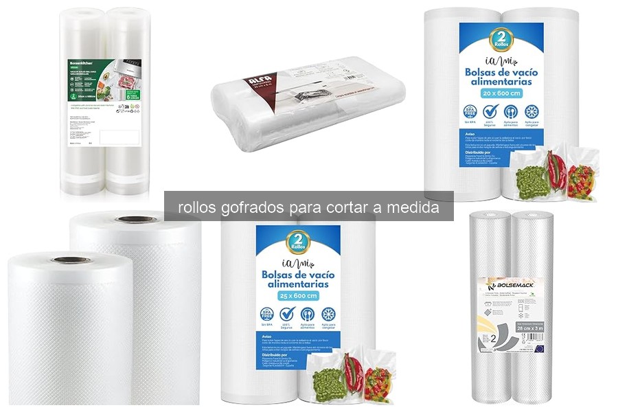 ¿Qué son los rollos gofrados para cortar a medida?
