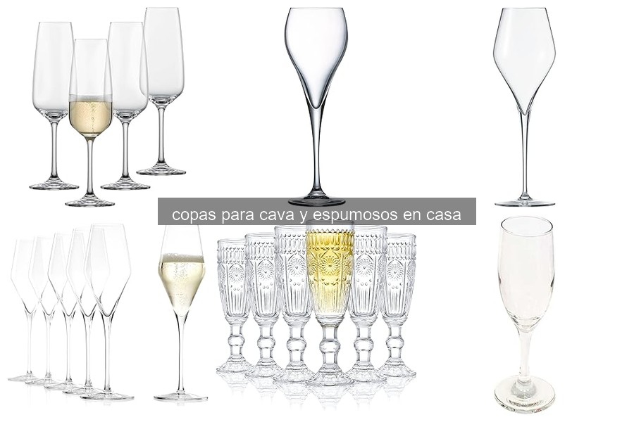 Tipos de Copas para Cava y Espumosos en Casa