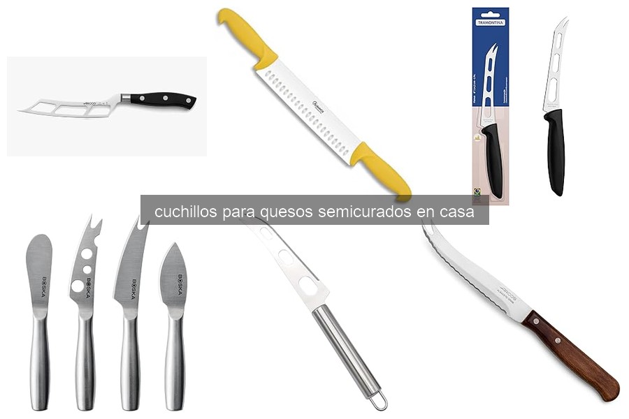 Tipos de cuchillos para quesos semicurados en casa