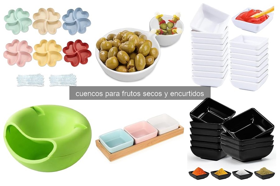 Tipos de cuencos para frutos secos y encurtidos en 2026