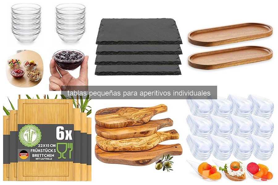Usos creativos de tablas pequeñas para aperitivos individuales